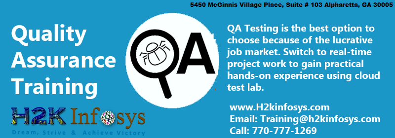 QA Online Training by H2kinfosys QA Online Training by H2kinfosys